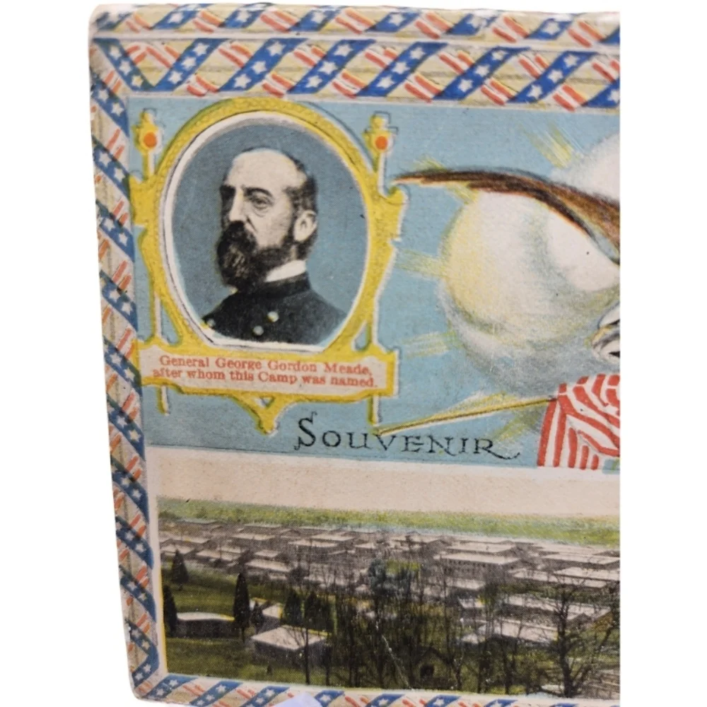 💛 Camp Meade 1918 Vintage Postcard Souvenir Book